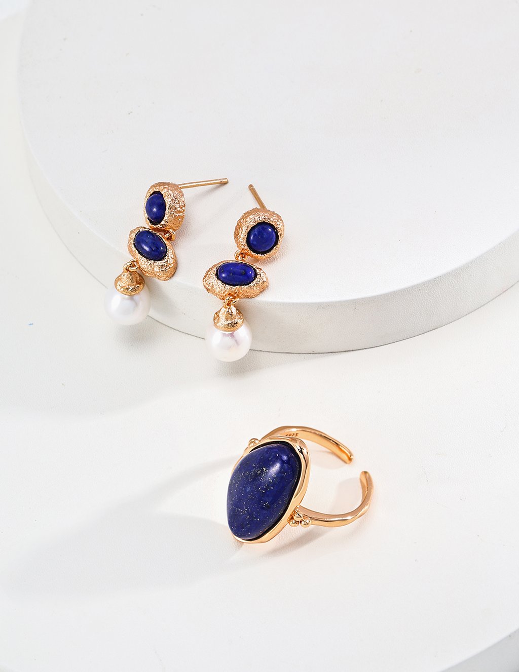 925 Silver Vintage Lapis Lazuli Adjustable Ring