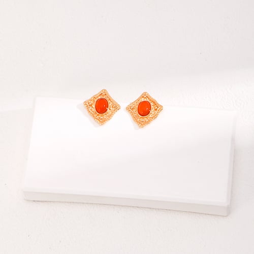 Lapis Lazuli/Carnelian Earrings E01063