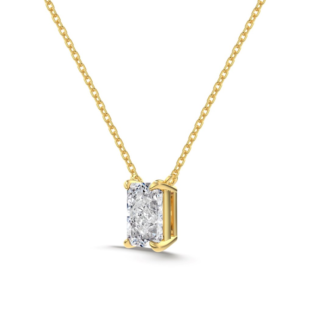 # 'Realm Series' S925 Silver Necklace | 8A Ice Flower Cut Zircon Pendant | 18K Plated | Elegant Minimalist Design