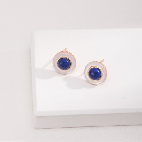 Sterling Silver Lapis Lazuli Earrings E01022