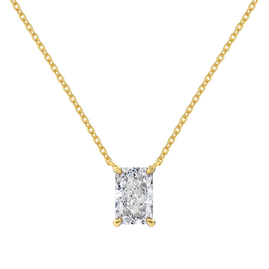 # 'Realm Series' S925 Silver Necklace | 8A Ice Flower Cut Zircon Pendant | 18K Plated | Elegant Minimalist Design