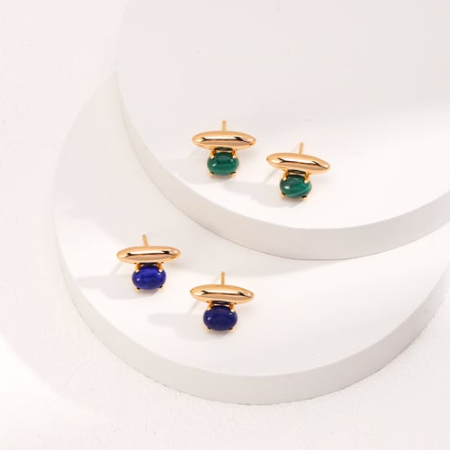 Lapis Lazuli/Malachite Earrings E01060